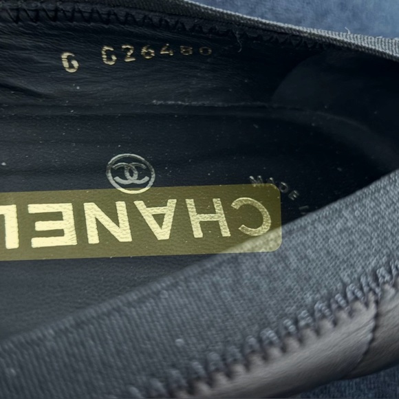 Chanel Ballet Flats - Black, Size 37 Patent Cap Toe - Picture 6 of 6